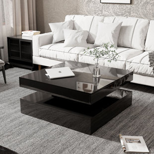 Maurer coffee table with outlet storage